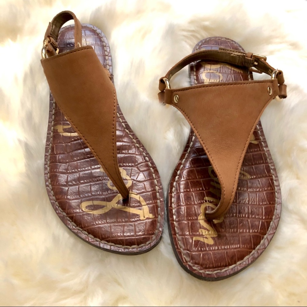 Sam Edelman Greta sandal caramel leather size 7